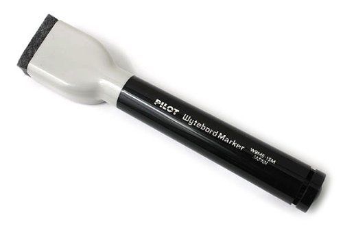 Pilot Wytebord Refillable Whiteboard Marker with Eraser Medium Point Black Ink