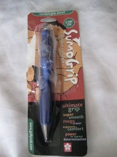 Sakura sumo grip mechanical pencil with eraser 0.5mm line width blue case 1ea for sale