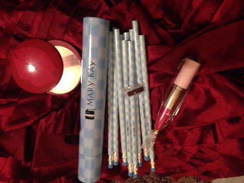 Mary Kay Consutant/Director 13 Piece Pencil/Pen/Mirror Set NEW - Free Shipping