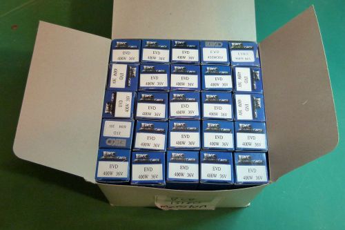 ONE CASE OF 25 EIVO PROJECTION  BULBS  EVD--400 WATT X 36 VOLT