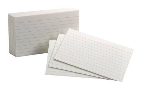 Pendaflex oxford ruled index cards, 3x5 inches, white, 1000 cards (10 pack of for sale