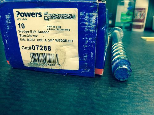 Powers wedge- bolt anchor 3/4x8&#034;