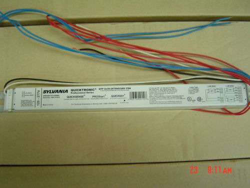 Sylvania quicktronic prostart 2 lamp t5ho ballast qtp2x39-24t5hounv-psn new for sale