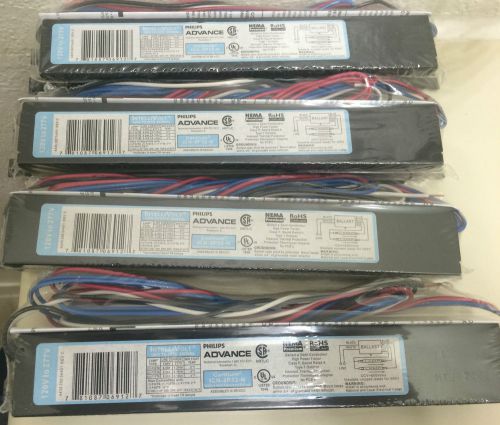 Phillips advance icn-2p32-n 120-277v 1 or 2 lamp t8 ballast - lot of 4 for sale