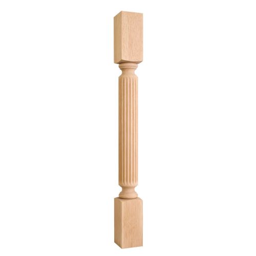 Wood post with fluted pattern (island leg). 3-1/2&#034; x 3-1/2&#034; x 35-1/4&#034;-  #p22 for sale