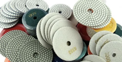 12pcs 4&#034;inch 100mm  diamond wet polishing pads pad disc marble granite standardc for sale