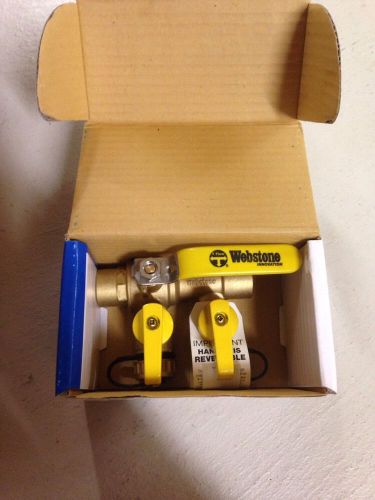 3/4&#034; Sweat Webstone Pro-Pal Purge &amp; Fill Ball Valve w/ Hose Drain