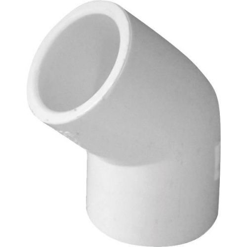 Genova 30690 45 degrees White Elbow-2-1/2&#034; PVC SXS 45D ELBOW