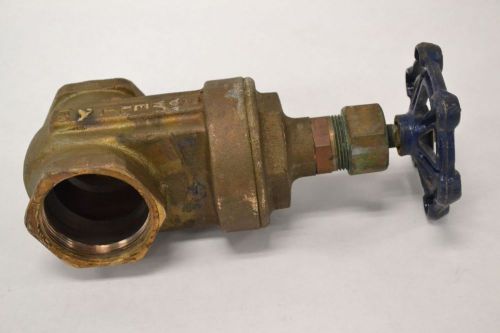 STOCKHAM 512 150 BRASS THREADED 2 IN GATE VALVE B265151