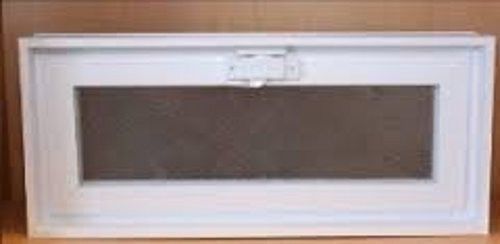 16x8x3 White Hopper Vent Dual Pane Insulated Glass Unit w/ locking sash