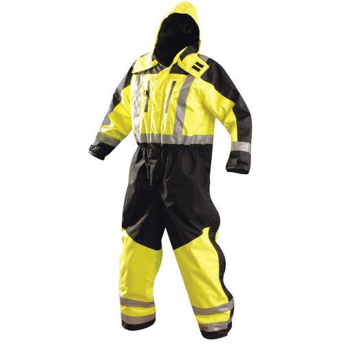 Coverall Rainsuit, Black/Ylw, 4XL SP-CVL-BY4X