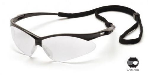 Pyramex PMXTREME Clear Sports Glasses Polycarbonate w/Cord- Regular or Anti Fog