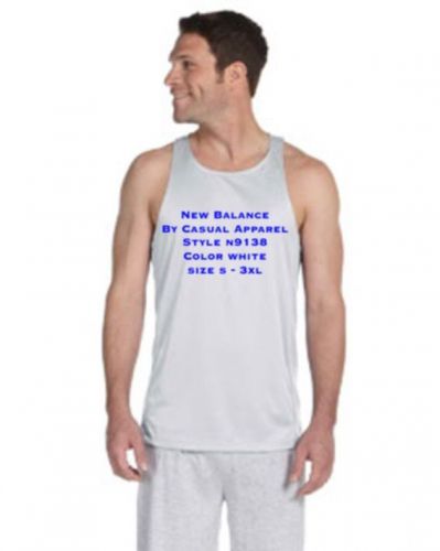 N9138 White Size M  Men Tempo Running Singlet umba cross fit  tank top 9138