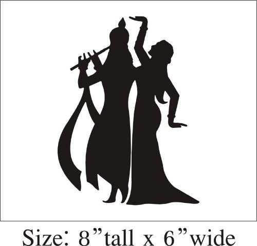 Radhey-Krishna Wall Car Vinyl Sticker Decal Decor Removable Product