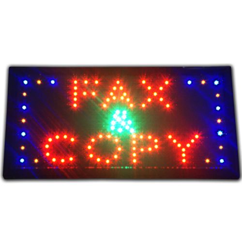 Fax &amp; copy store led sign printer services stationery display animated open shop for sale