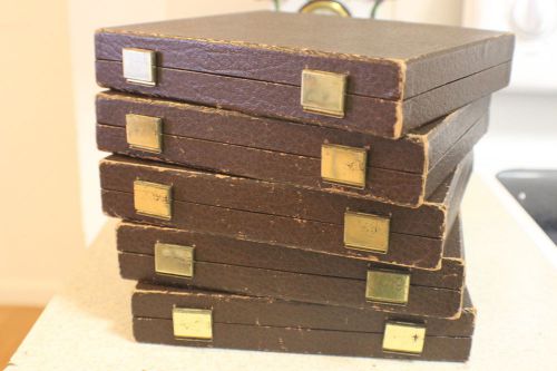 5 Old Germany Ges Gesch Jewelry Display Boxes &#034;Originals&#034;