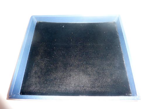 jewelry display pad black velvet insert &amp; blue tray- Jewelry display