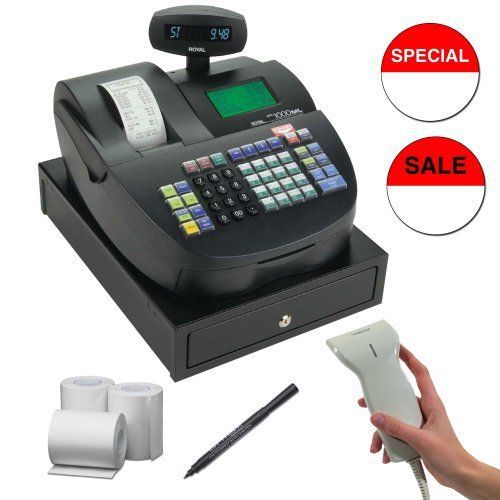 Royal Alpha 1000ML 200 Department Heavy Duty Cash Register + Accessory Kit