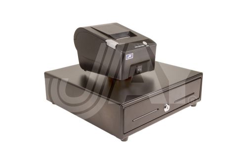 58mm USB Therm POS Receipt Printer 100mm 12V+Cash Dr 4B5C 13 1/4 ”x13 1/2 ” 12V-J4020