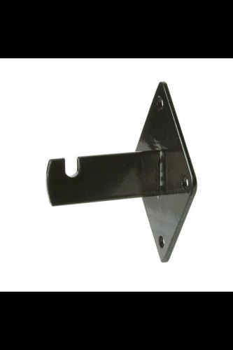 Gridwall Wall Mount Bracket - Grid Panel Mounting Brackets - Black - Lot Of 4