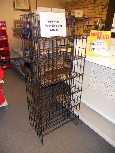 Black Wire Shelving Display
