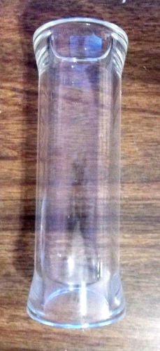 Pyrex glass tube 1 1/2&#034; x 6&#034; thick wall - vintage conical glass joints for sale