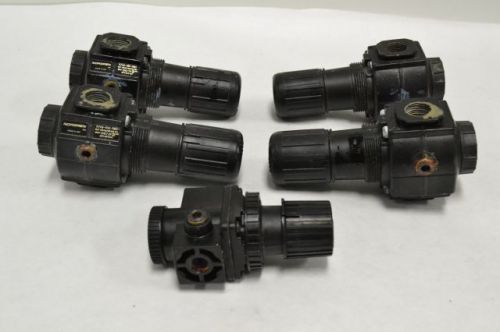 LOT 5 NORGREN ASSORTED PNEUMATIC REGULATOR 150PSIG R74G-4AK-RMG B225189