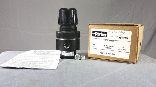 PARKER WATTS Regulator 3/8&#034; R10-03C / M3 125 PSI