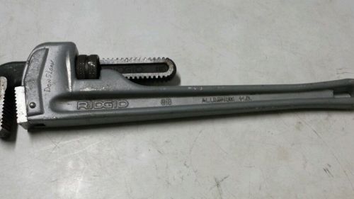 Ridgid 818 18&#034; aluminum pipe wrench used for sale