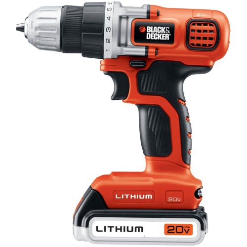 Black &amp; decker cordless drill / driver ldx120c drilling wood metal plastic screw for sale