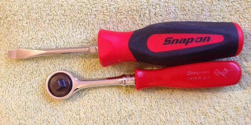 Rem788 snap on tm741r 1/4&#034; drive &amp; snap on 7/32 sgd2b screwdriver for sale