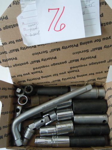 ASSORTED 1/2&#034; DRIVE SOCKETS ODD LOT SAE***NOT A SET***USED****CHEAP!