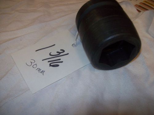 Snap On 1 3/16-30mm,Impact Socket 1&#034;Drive 6 pt Shallow