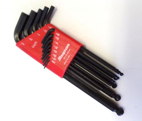 13 pc snap on ball end hex allen key wrench set bhs13a for sale