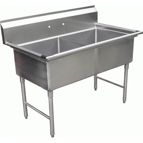 2 Compartment 24&#034;x24&#034; Restaurant Sink NO Drainboard NSF