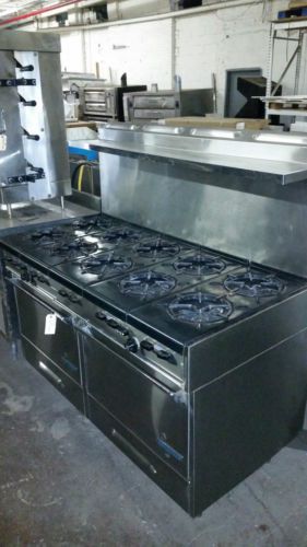 GARLAND 10 BURNER RANGE W/ 2 FULL SIZE OVENS.. WORKS GREAT!!