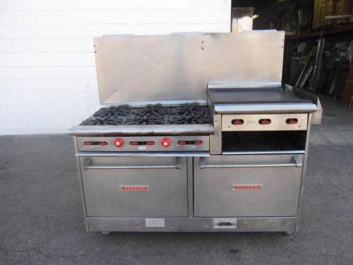 Vulcan 36&#034;-6 Burner 24&#034;-Griddle 2 Std Oven Stove Range Broiler 60&#034; #260L..GAS