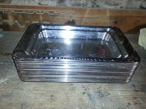 (x18) Bon Chef 5606 Stainless Food Pans, 1 Gallon, 19-1/2&#034; X 12&#034; X 2-1/4&#034;,