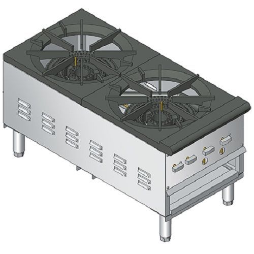 New restaurant stock pot range stove radiance 2 burners model ss-182v for sale