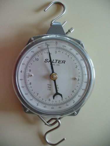 SALTER BRECKNELL 11 LB * 5 KG METAL HANGING SCALE * MODEL 235-6M-11 * BRAND NEW