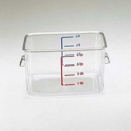 Rubbermaid fg630400clr 4.75&#034; ht polycarbonate storage container 4 qt for sale