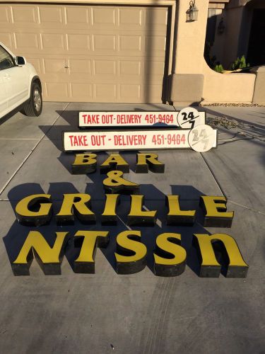 Resturant led signs, with letters, new tables and chairs/ las vegas nevada for sale