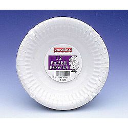 12 x dispoable paper bowls weddings events parties 225ml 8oz high quality new for sale