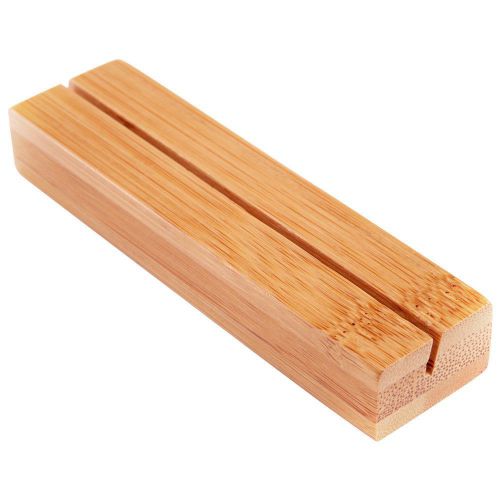 American Metalcraft (BAMCH4) 4&#034; Natural Bamboo Card Holder