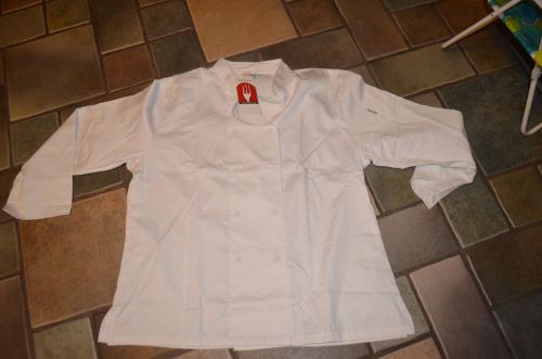 Chef Works CWLJ-WHT Womens Executive Chef Coat White  Size XXL