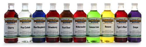 Hawaiian shaved ice - snow cone syrups - 10 flavor variety pack  premium syrup for sale