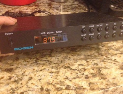 Bogen TP-30D AM/FM Digital Tuner Background Music Music-On-Hold