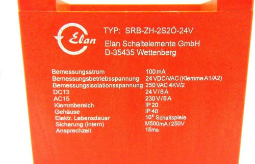 ELAN SRB-ZH-2S20-24V SAFETY CONTACTOR