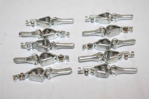 Mueller lot of 10 #85 crocodile clip steel 5-amp made in usa for sale