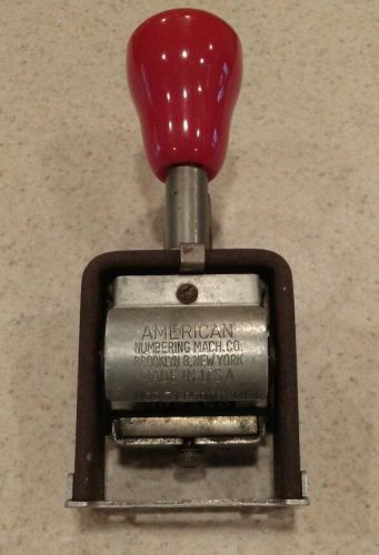 Vintage American Numbering Machine Co.-model 71 - six wheel numbering machine